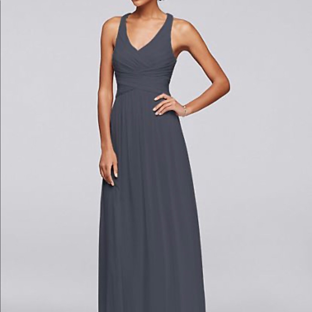 David’s Bridal Crisscross Back Bridesmaid Dress